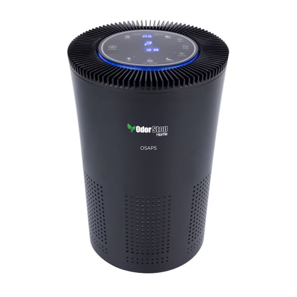 OdorStop 5-Speed Black HEPA And UV Air Purifier