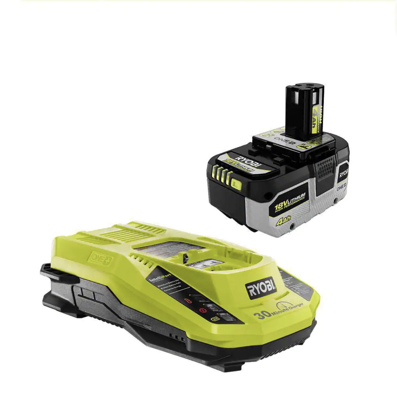 Ryobi One+ 18V High Performance Lithium-Ion 4.0 Ah Battery and Charger Starter Kit
