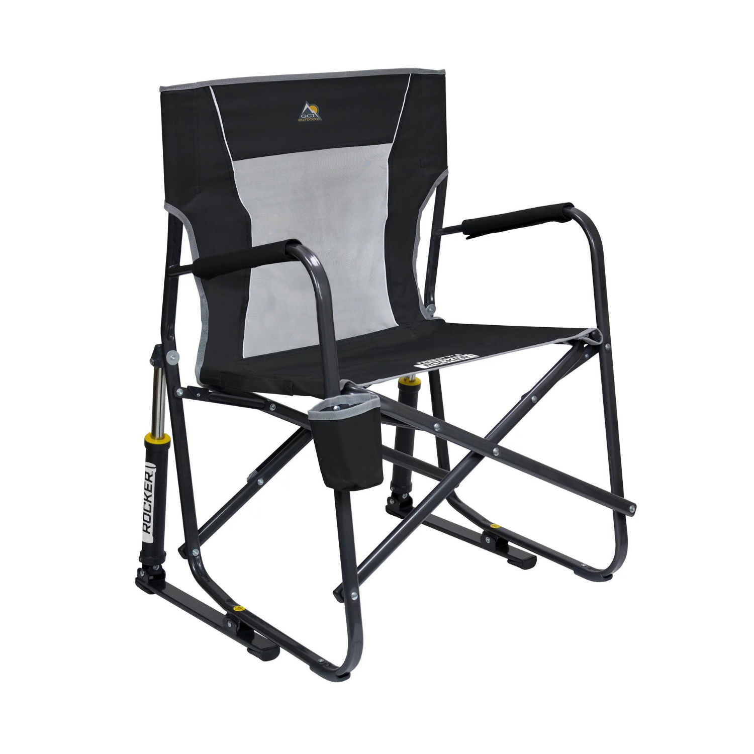 GCI Outdoor Freestyle Rocker Mesh Chair. Black