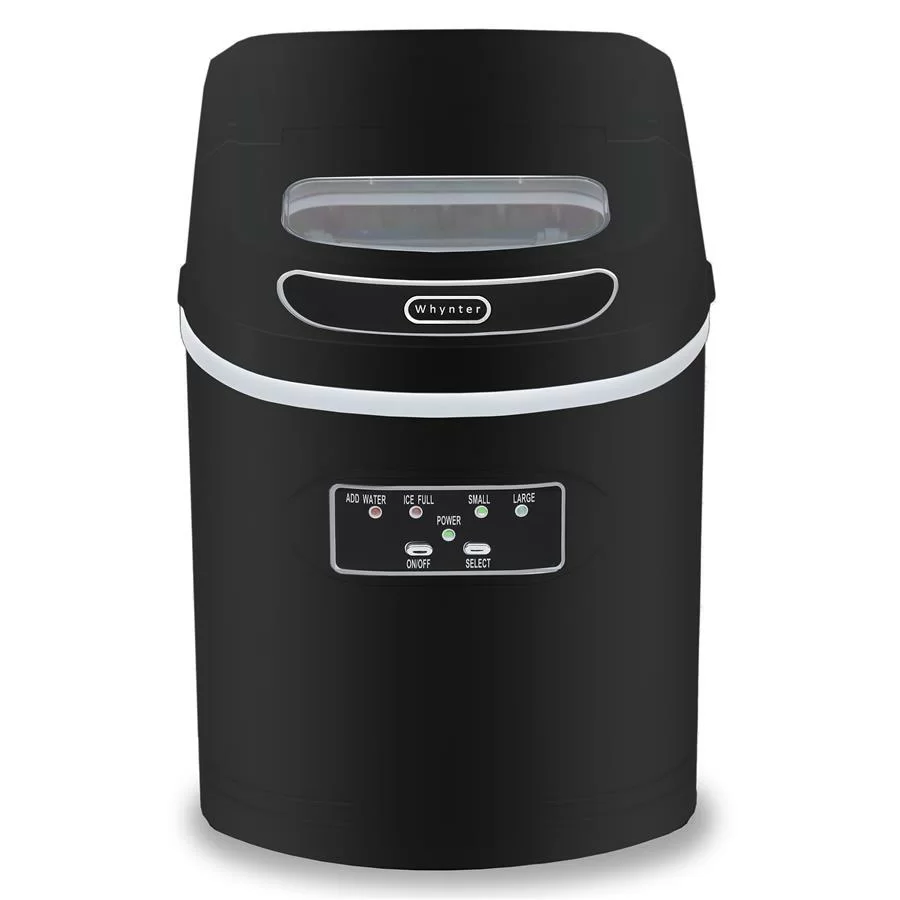 Whynter Compact Portable Ice Maker 27 lbs Capacity. Black (IMC-270MB)