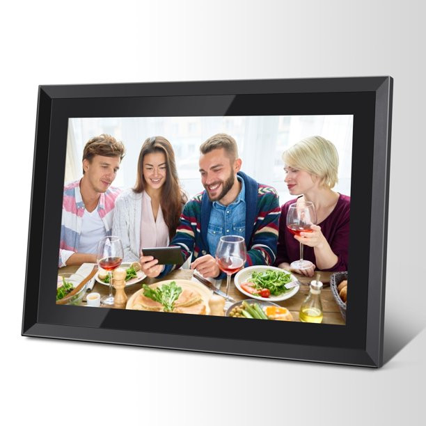 Feelcare 16GB Wifi Digital Picture Frame 10 Inch. IPS HD Display. Touch Screen