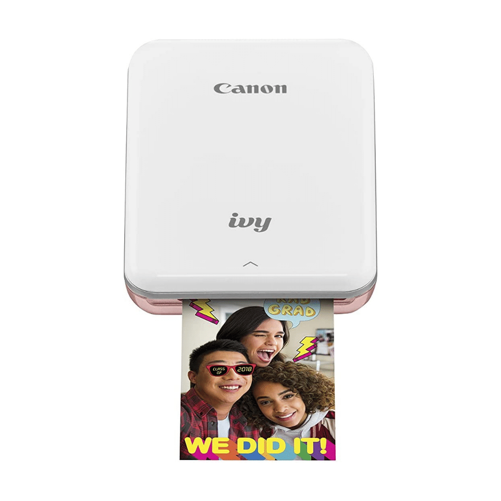Canon Ivy Mini Photo Printer for Smartphones. Sticky-Back Prints. Rose Gold