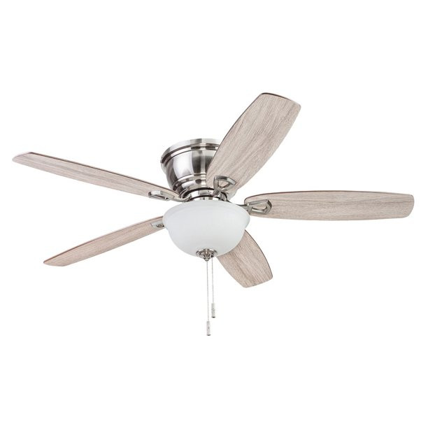 Honeywell 52″ Rockford 5-Blade Satin Nickel Hugger Ceiling Fan