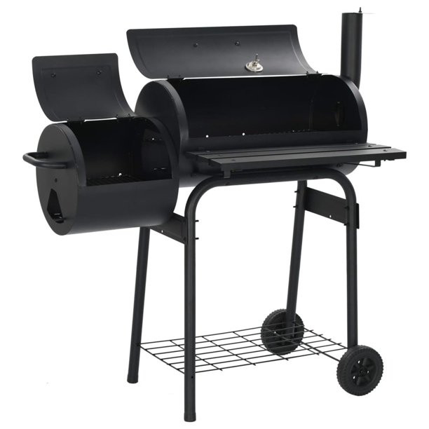 Inolait Outdoor BBQ Grill Charcoal Barbecue Pit Patio Backyard Meat Cooker Smoker