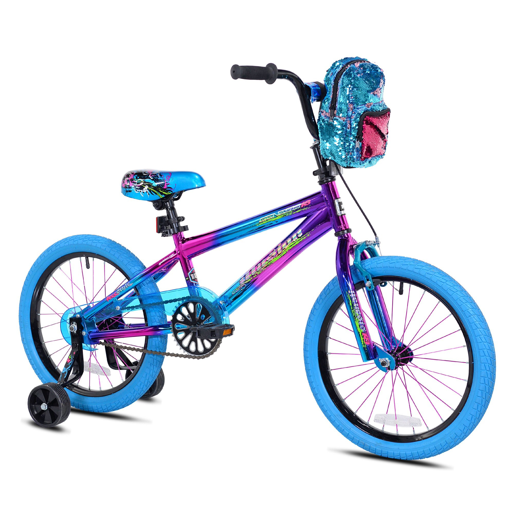 Genesis 18 In. Illusion Girl-s Bike. Blue/Purple