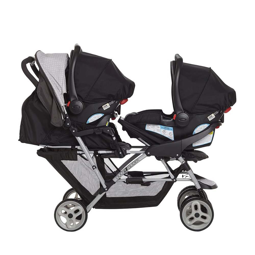 Graco DuoGlider Double Stroller. Lightweight Double Stroller with Tandem Seating. Glacier