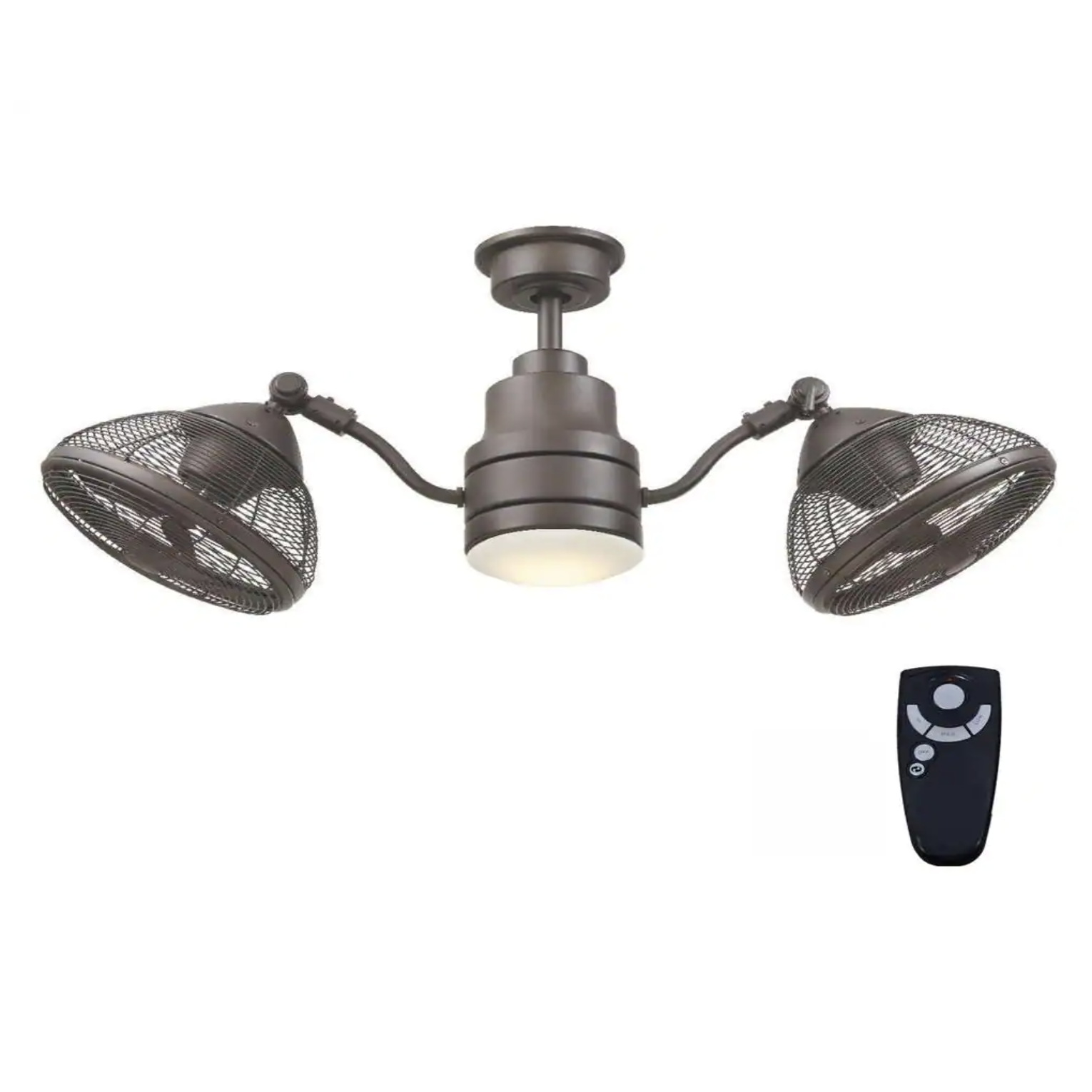 Home Decorators Collection Pendersen 42 in. Integrated LED Indoor/Outdoor Espresso Bronze Ceiling Fan with Light Kit and Remote Control