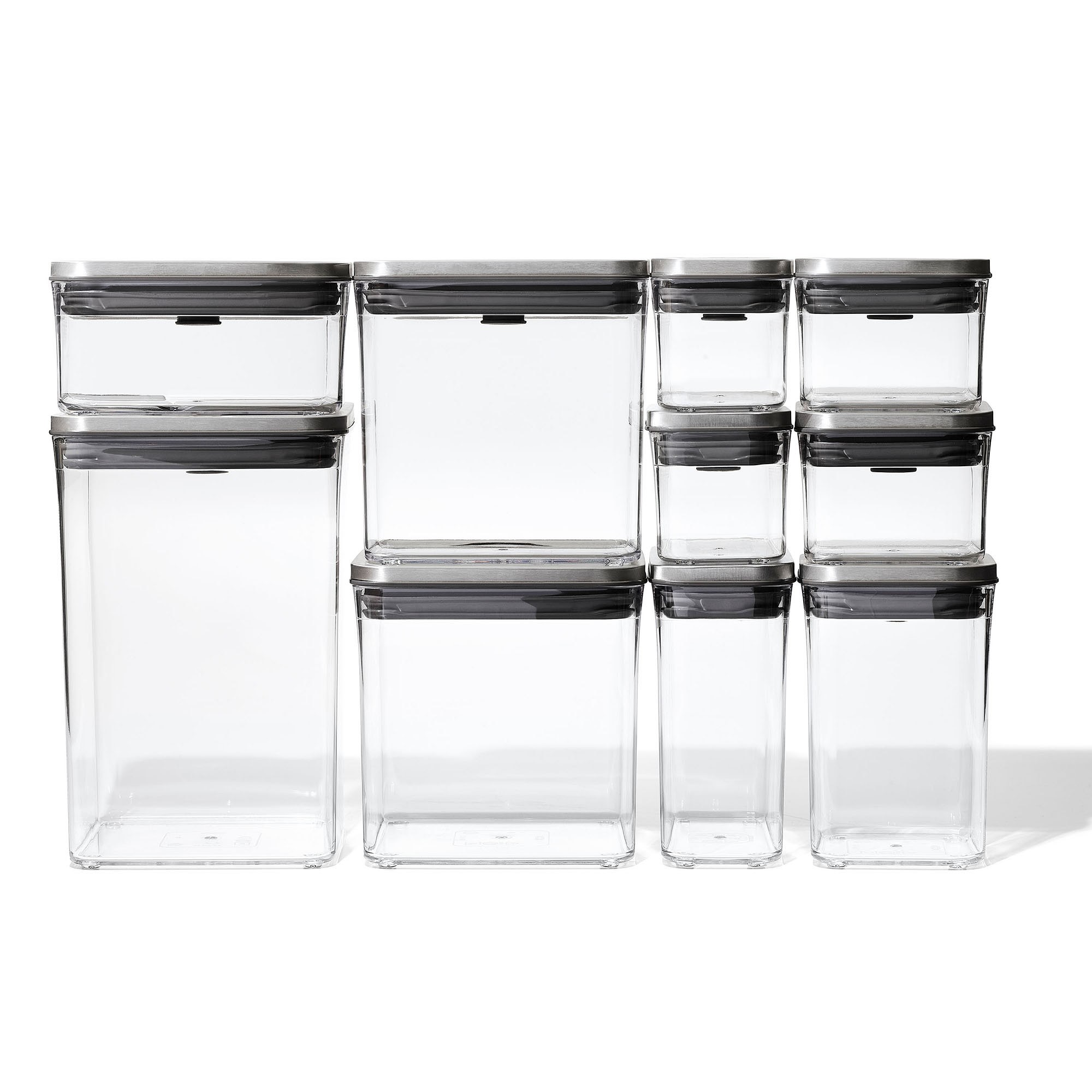 OXO POP 12-Piece Container Set. Steel