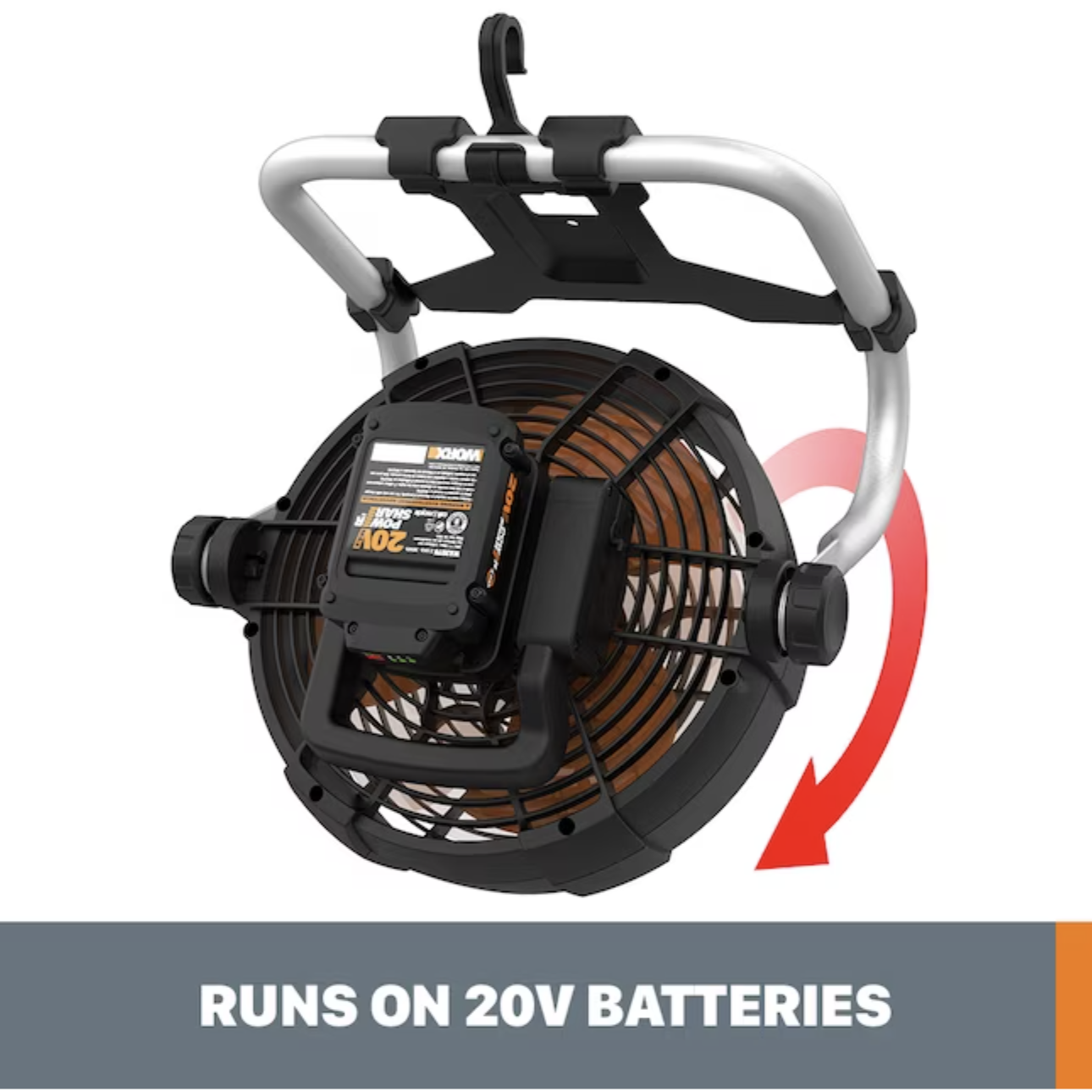 Worx 9-in 2-Speed Indoor or Outdoor Black Personal Fan