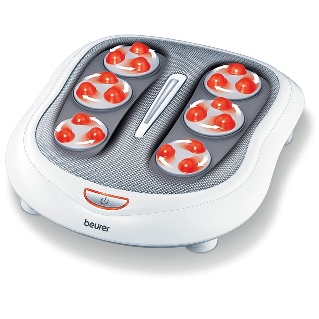 Beurer FM60 Shiatsu Foot Massager 18 Rotating Massage Heads. Relax Sore & Tired Feet with Deep Tissue. Heat Function