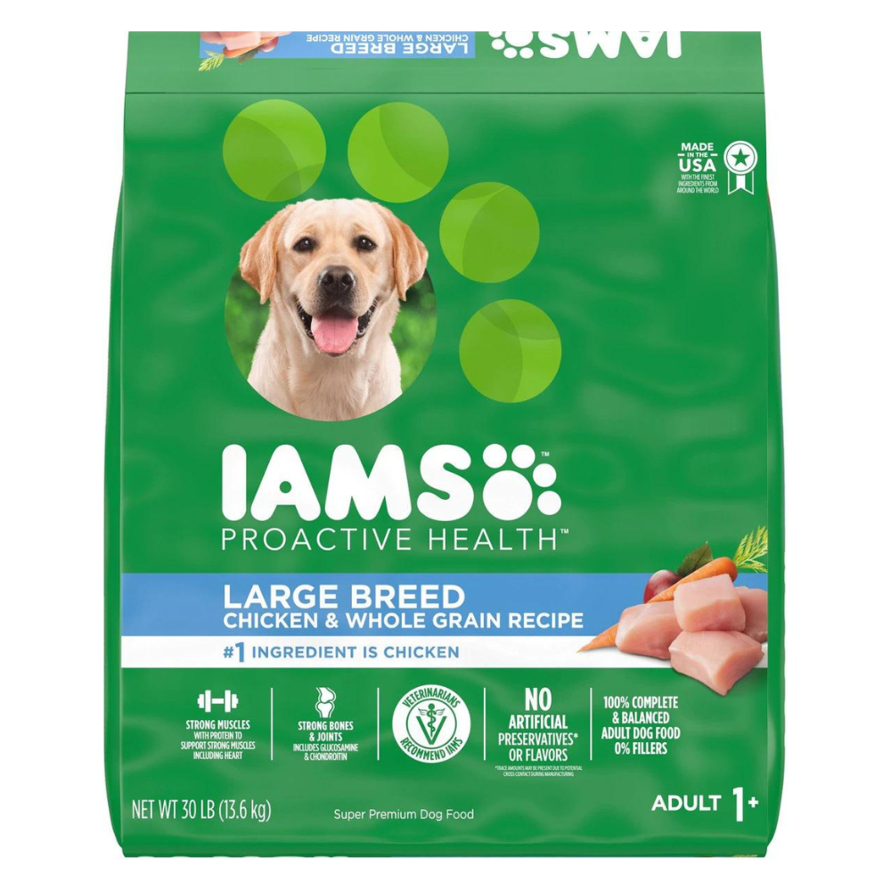 Iams Adult Large Breed Real Chicken High Protein Dry Dog Food
