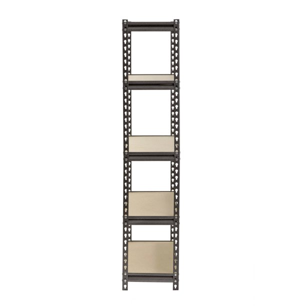 Edsal Muscle Rack 30″W x 12″D x 60″H 5-Shelf Steel Freestanding Shelves. Silver