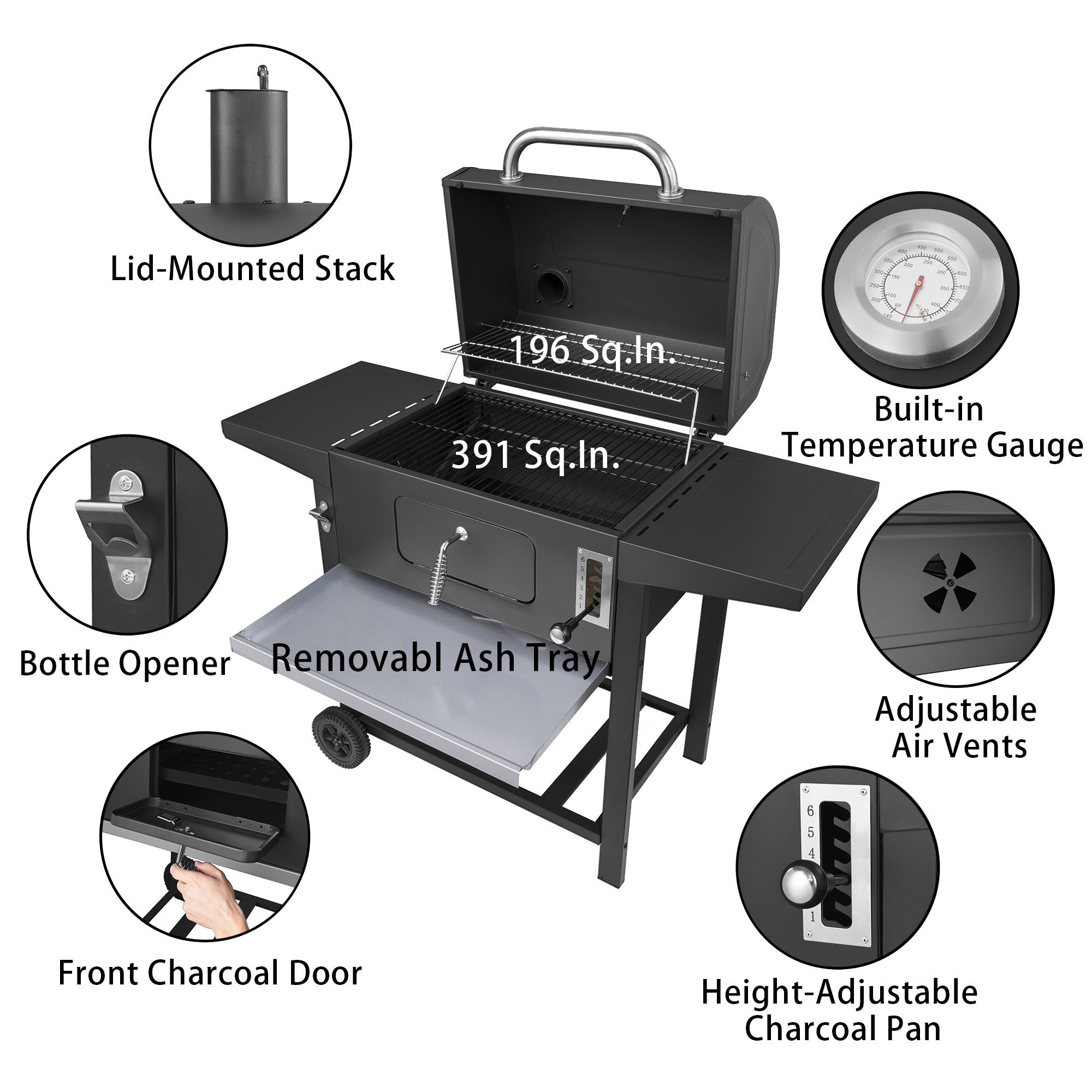 Royal Gourmet CD1824A 24-Inch Charcoal Grill