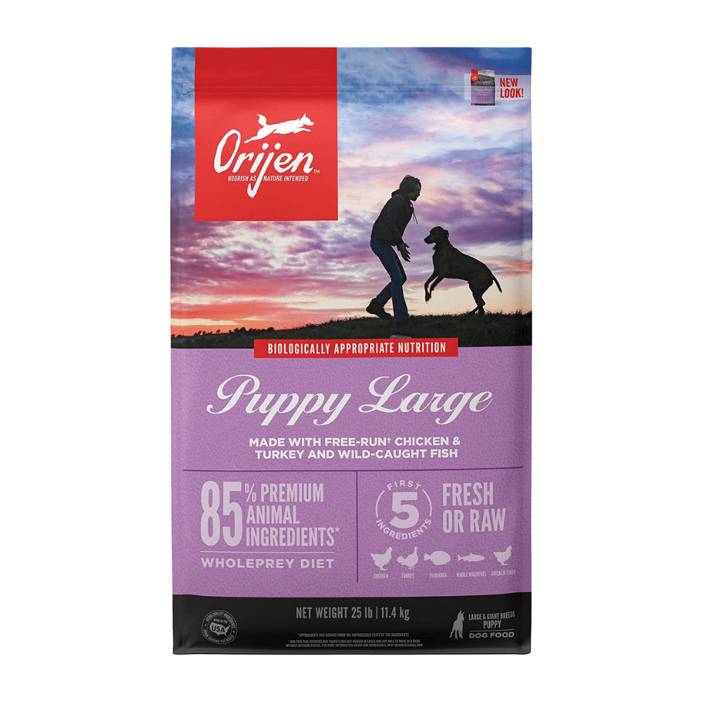 Orijen Puppy Dry Dog Food for Large Breeds. 25 Pounds