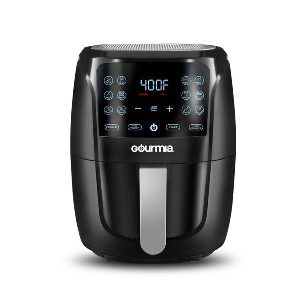Gourmia 6-Quart Digital Air Fryer. Black