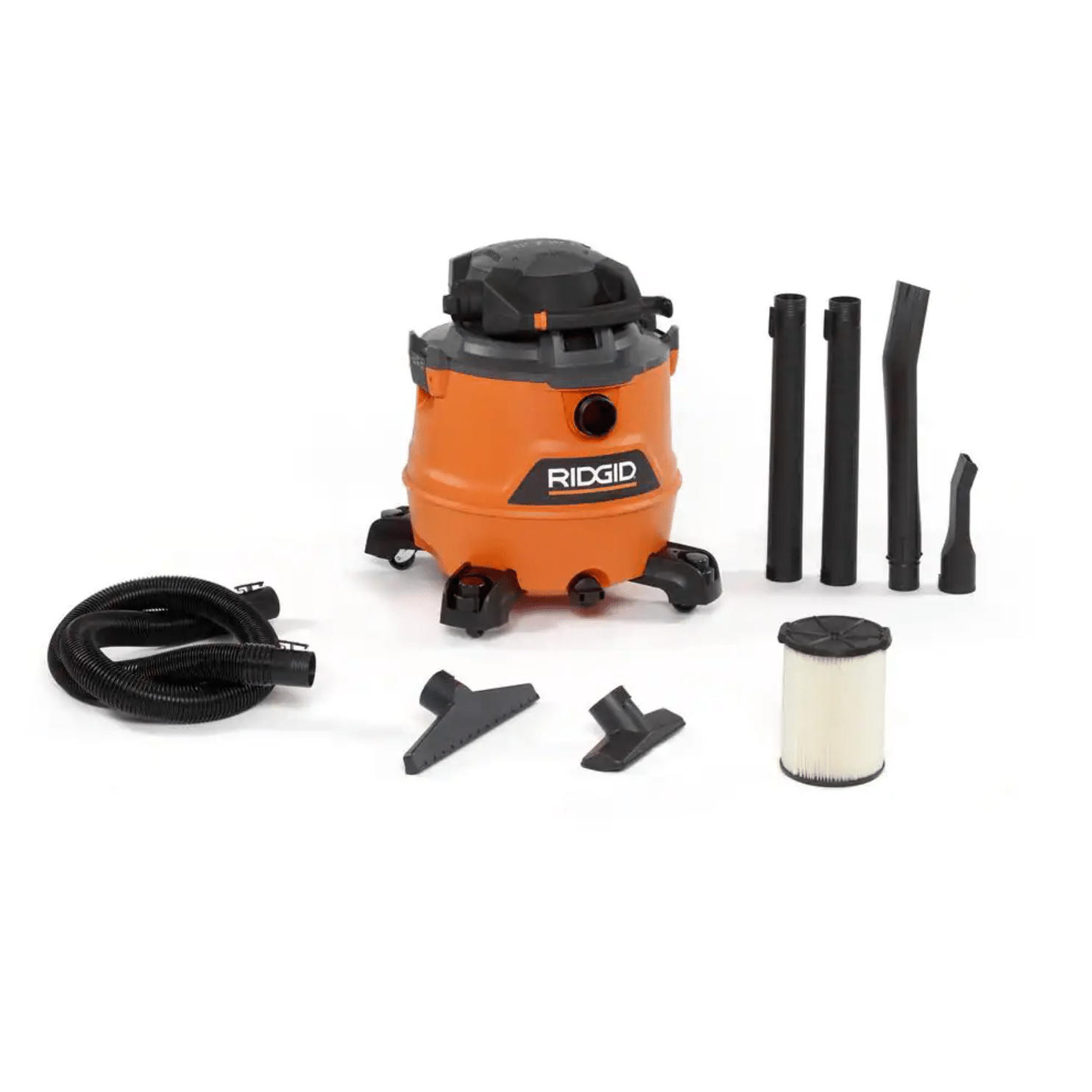Ridgid HD1600 16 Gal. 6.5-Peak HP NXT Wet/Dry Shop Vacuum with Detachable Blower. Filter. Hose and Accessories