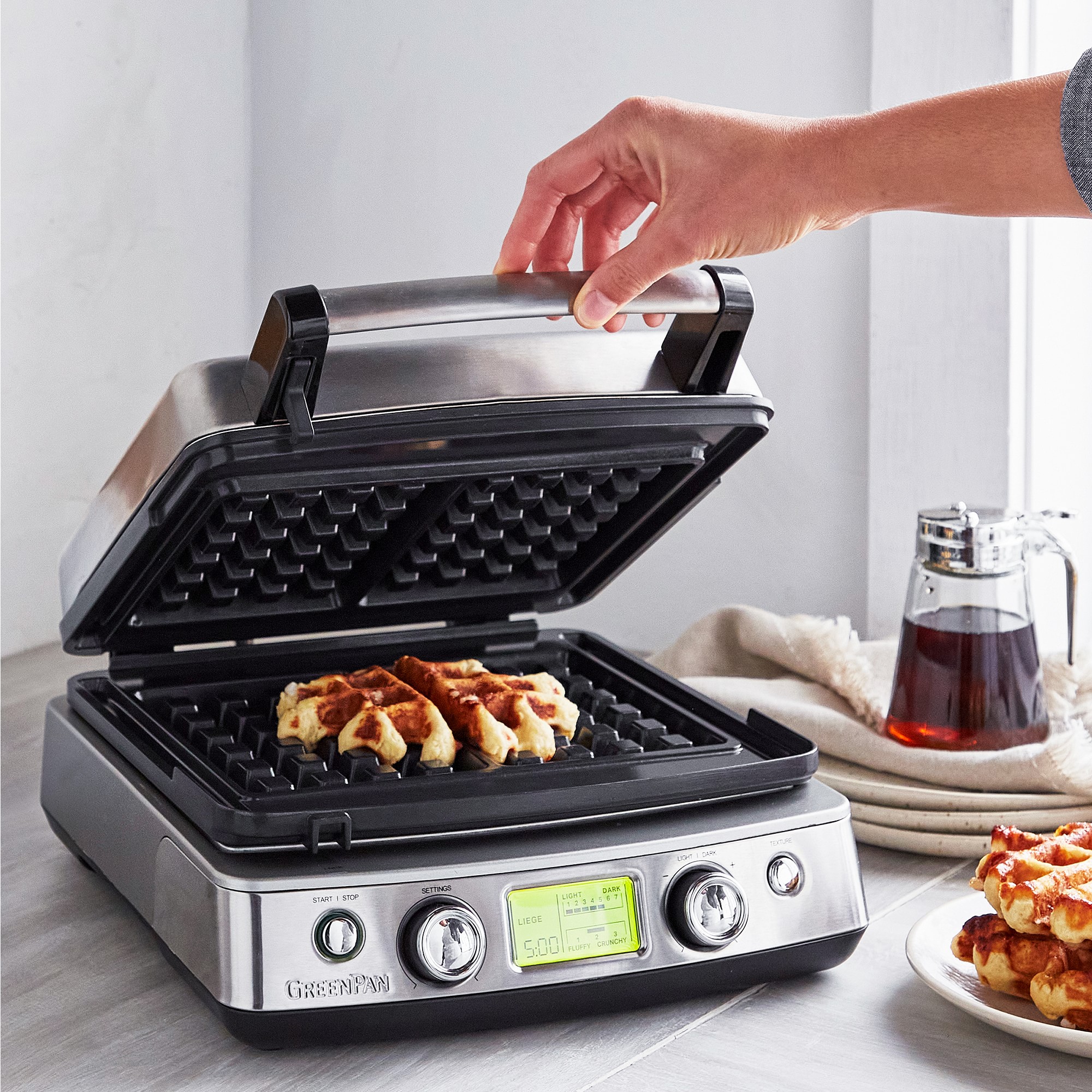 GreenPan 4-Square Premiere Square Waffle Maker