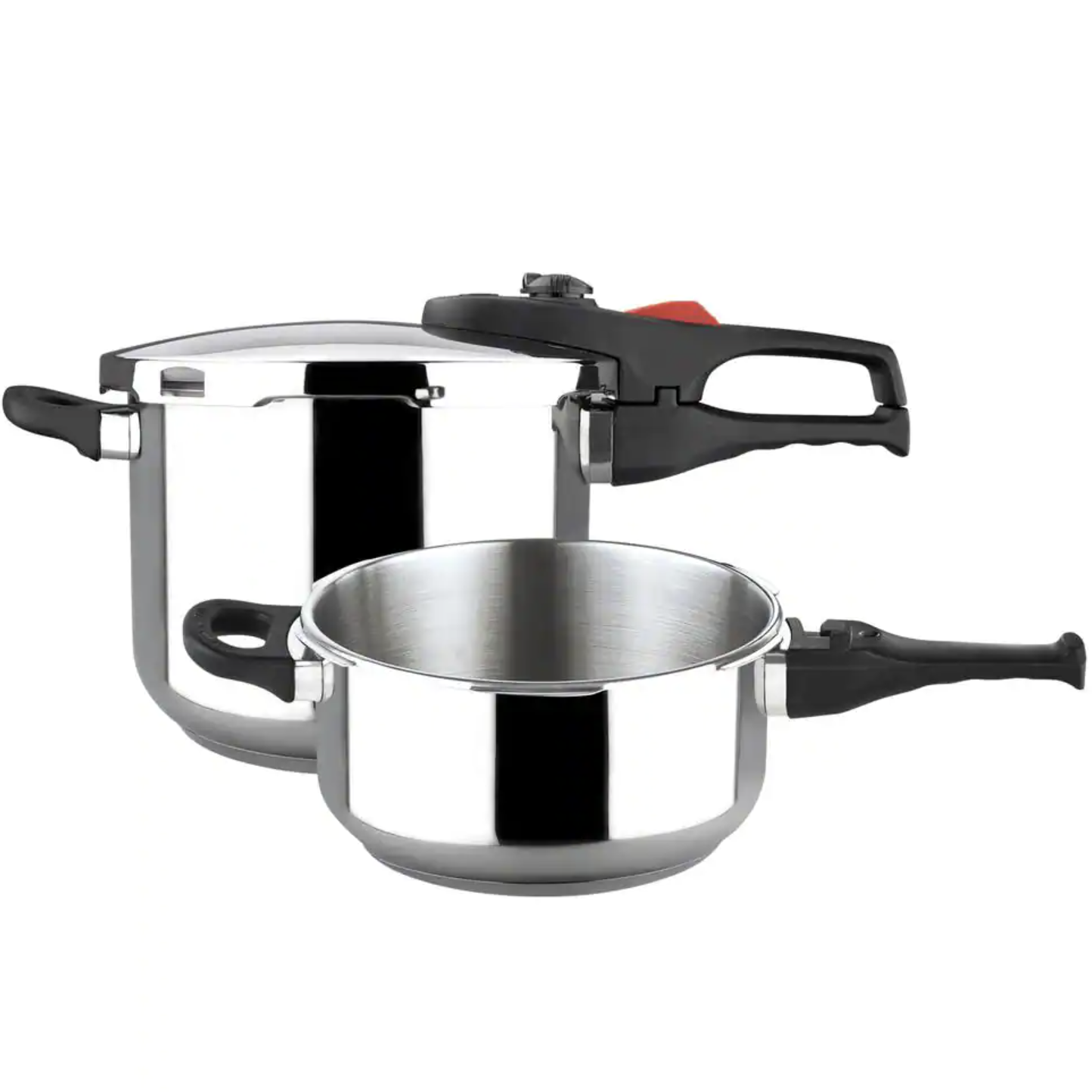 Magefesa Practika Plus 3.3 + 6.4 Qt Stainless Steel Stovetop Pressure Cookers