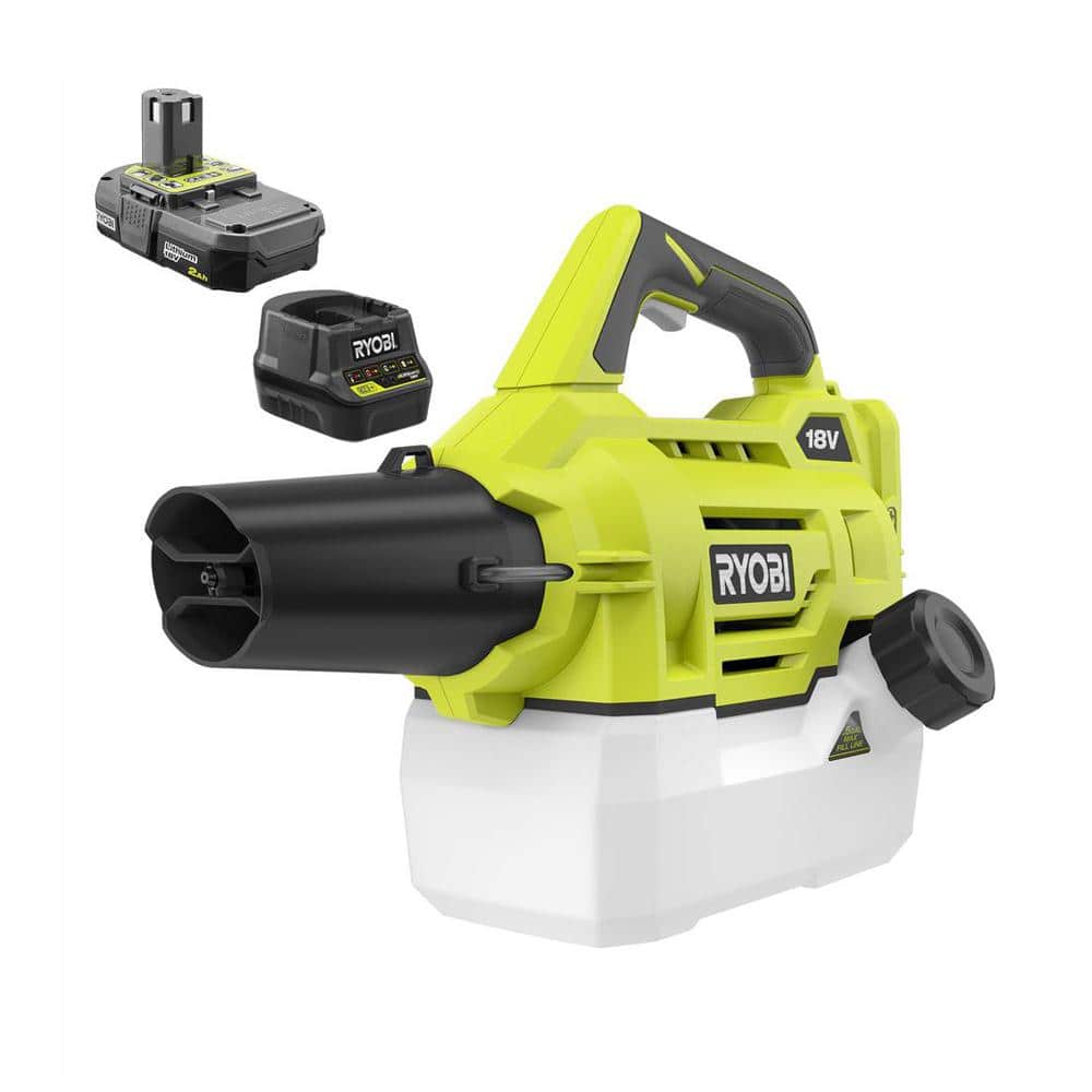 Ryobi One+ 18v Cordless Battery Fogger/mister With 2.0 Ah Battery And Charger