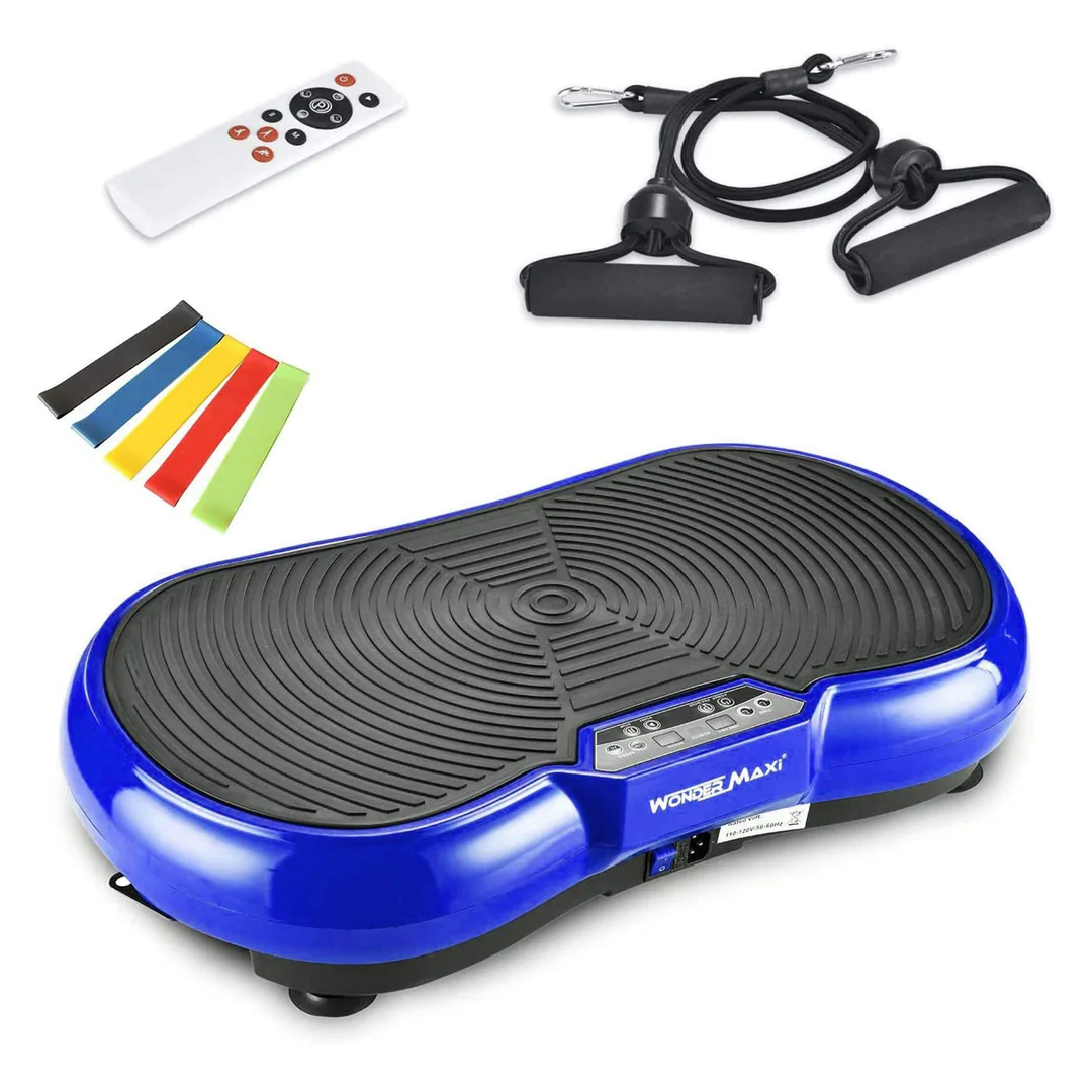 Wonder Maxi 3D Vibration Plate Exercise Machine w/ Dual Motor Oscillation. Blue