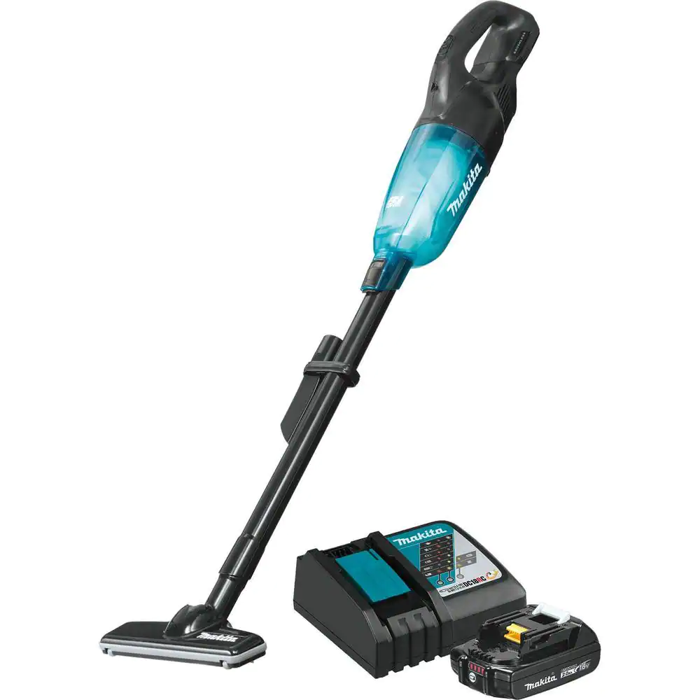 Makita 18-Volt LXT Lithium-Ion Compact Brushless Cordless Vacuum Kit. 2.0 Ah