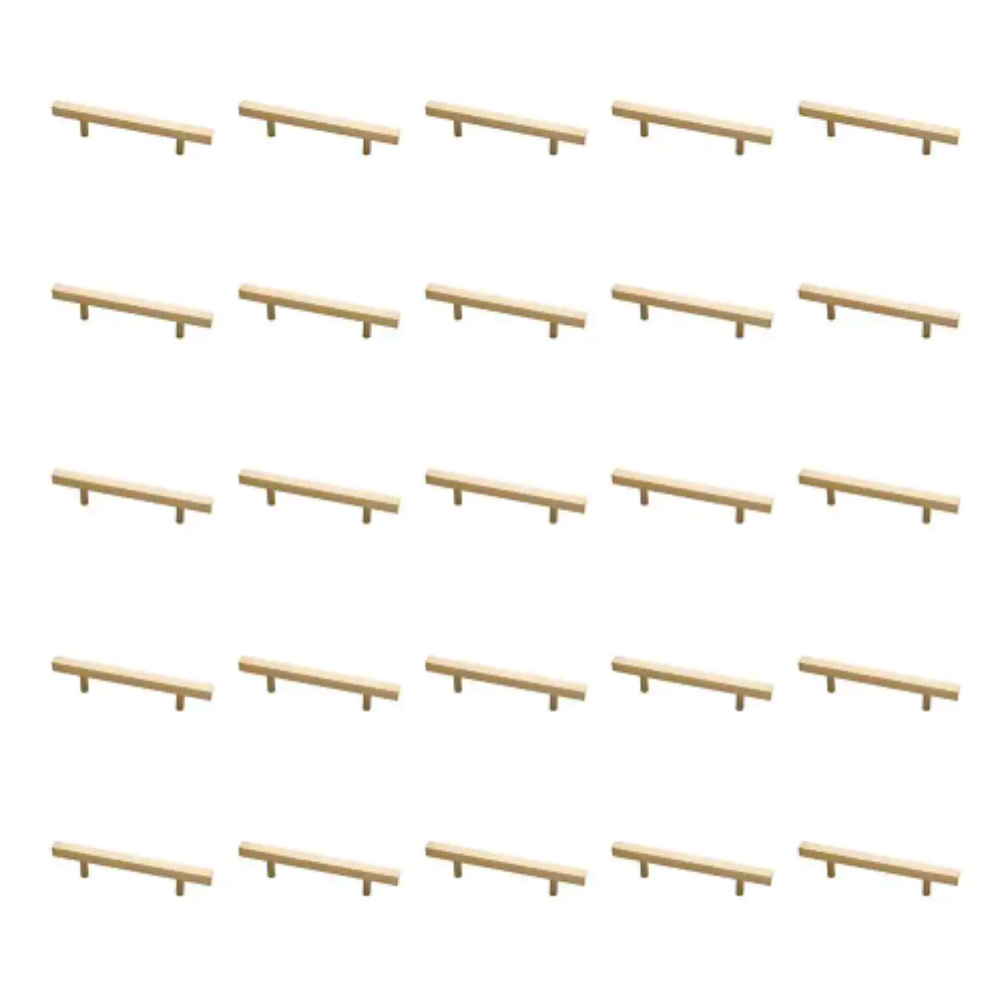 Liberty Square Bar 3-3/4 in. (96 mm) Champagne Bronze Cabinet Drawer Pull (25-Pack)