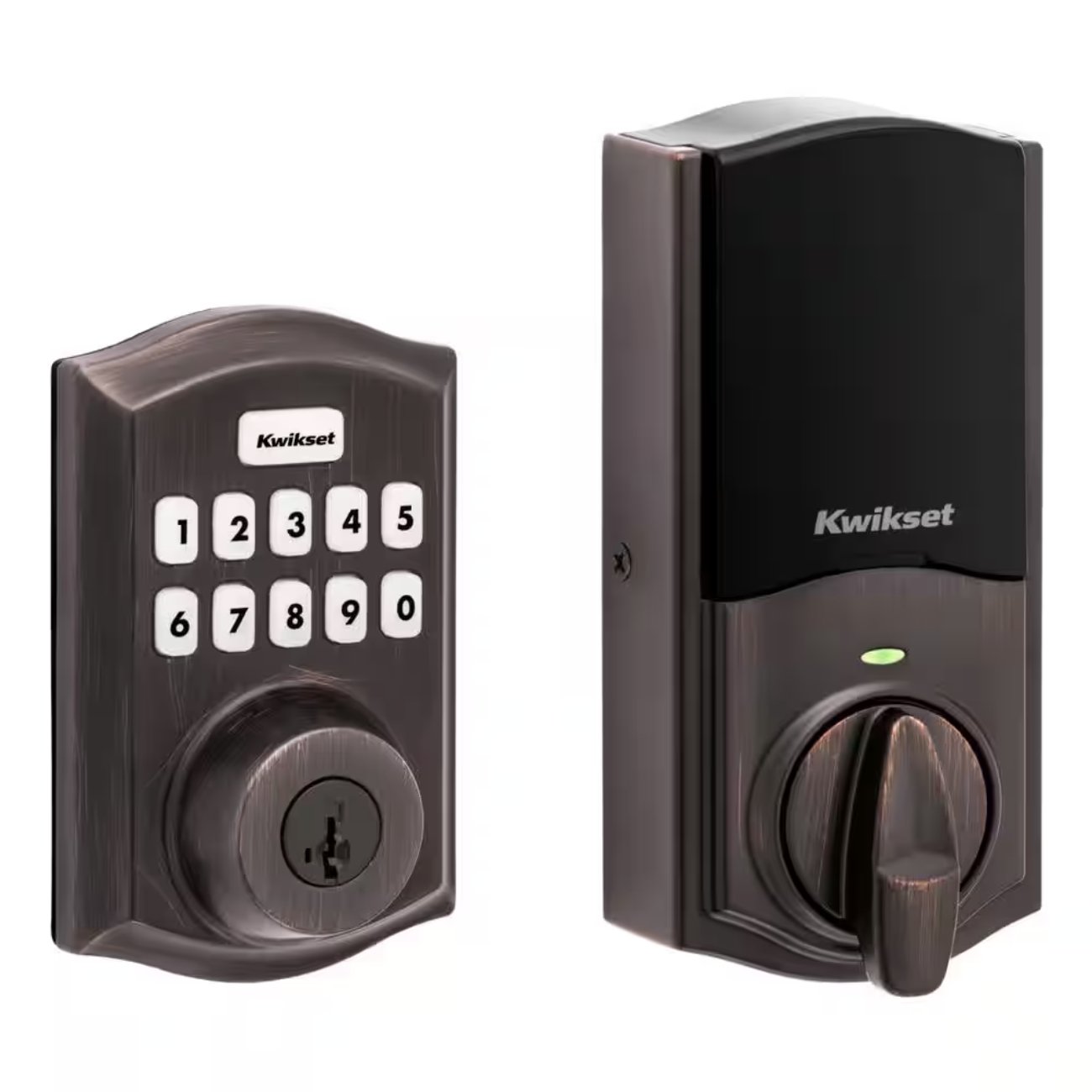 Kwikset Home Connect 620 Keypad 869 Traditional Venetian Bronze Connected Smart Lock Deadbolt