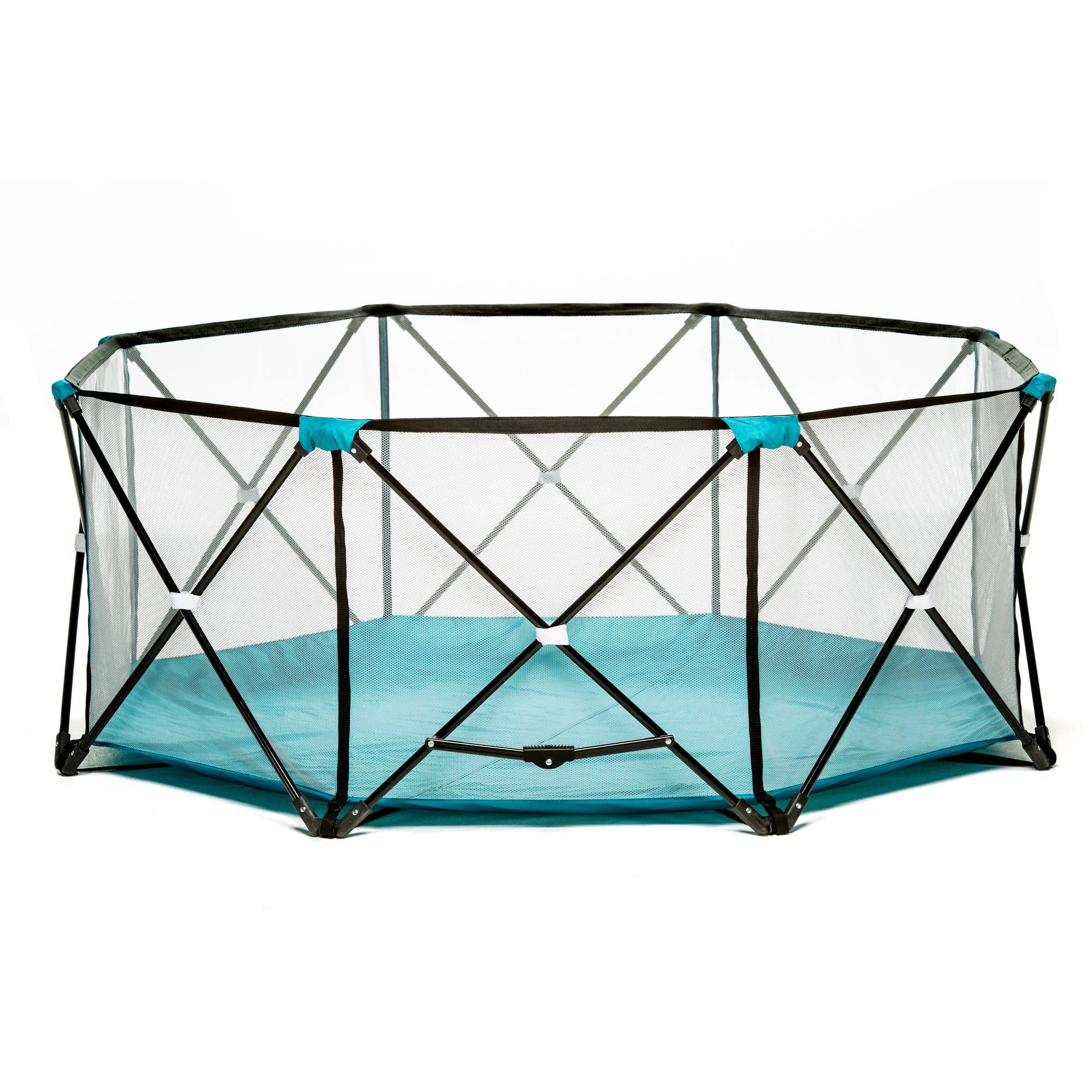 Regalo My Play Portable Play Yard Indoor and Outdoor. Teal. 8-Panel