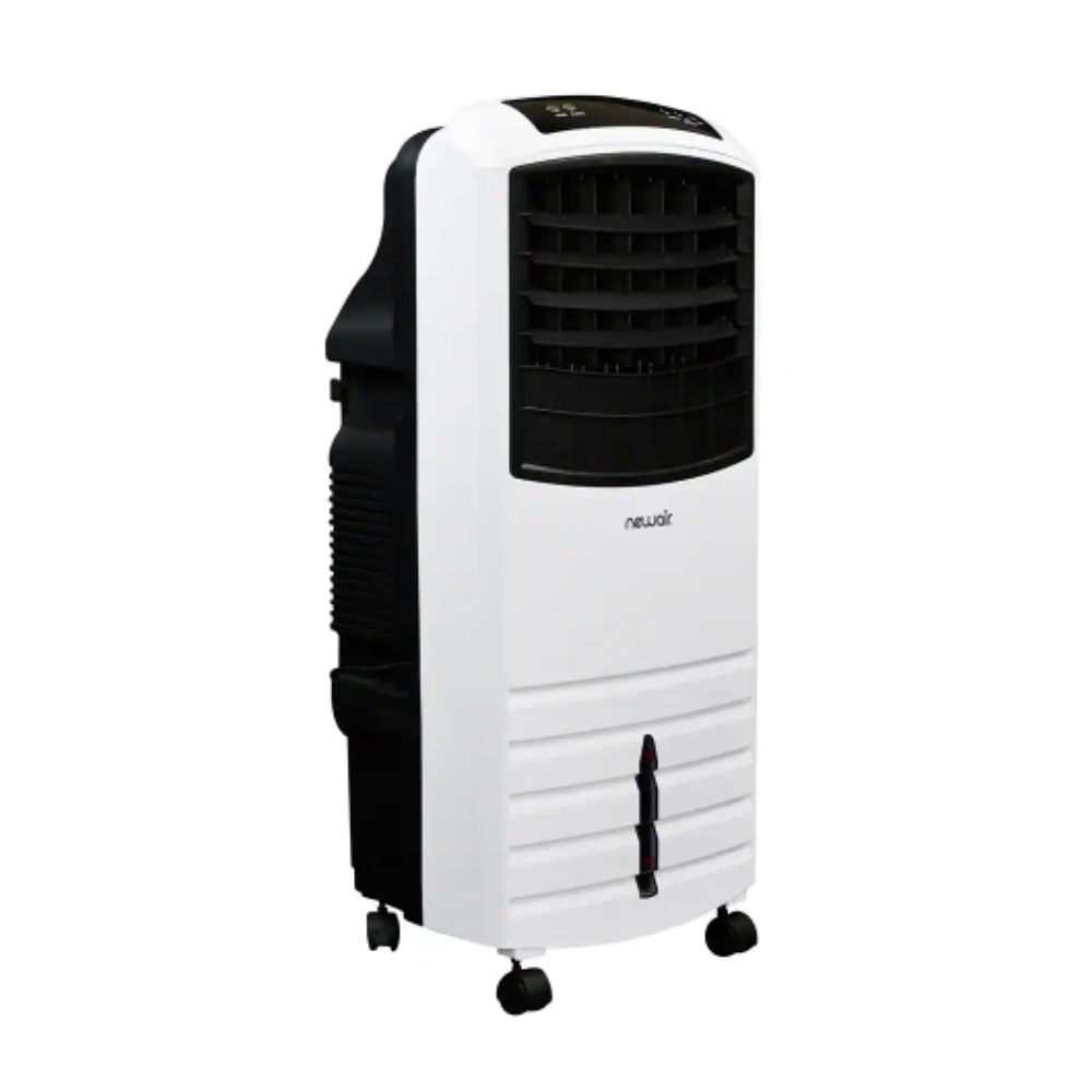 NewAir 1000 CFM 3-Speed 2-In-1 Portable Evaporative Cooler (Swamp Cooler) and Fan 300 sq. ft. with Large Water Thank - White