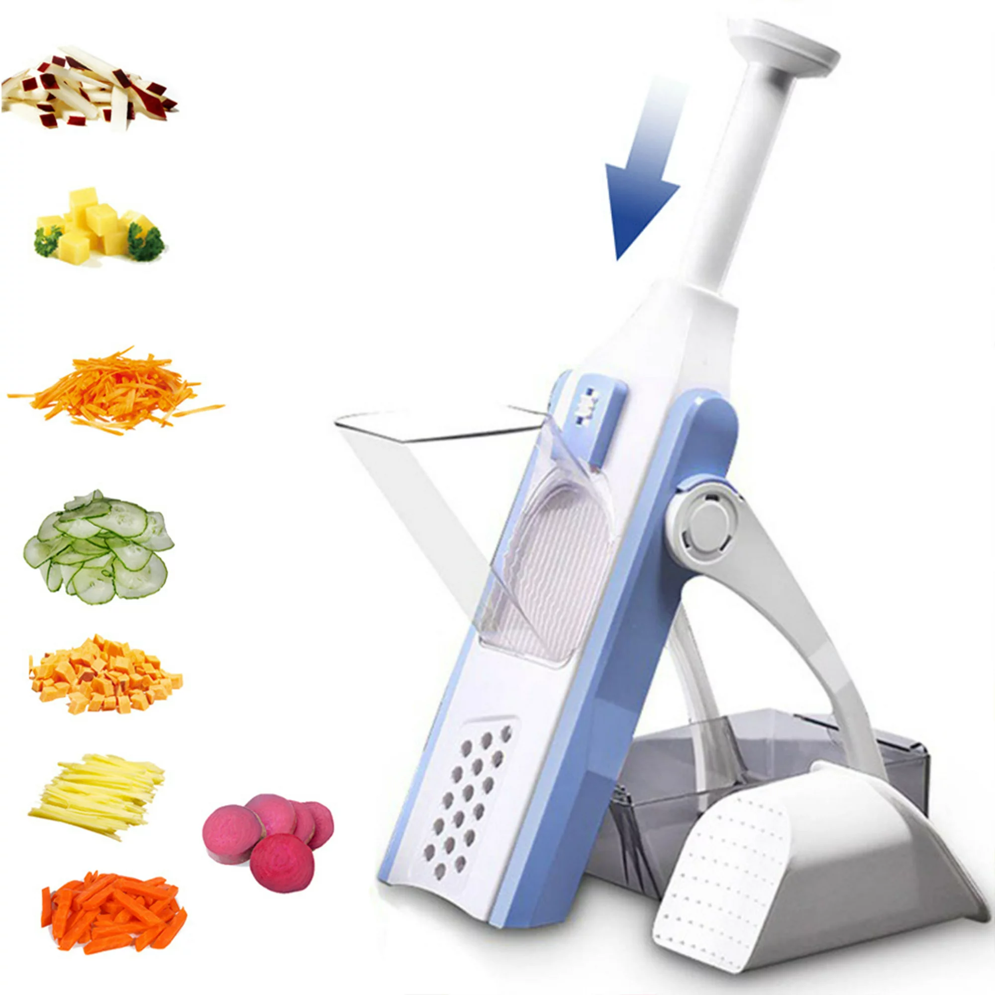 WZCPCV Safe Vegetable Slicer. Safe Slice Mandoline Slicer