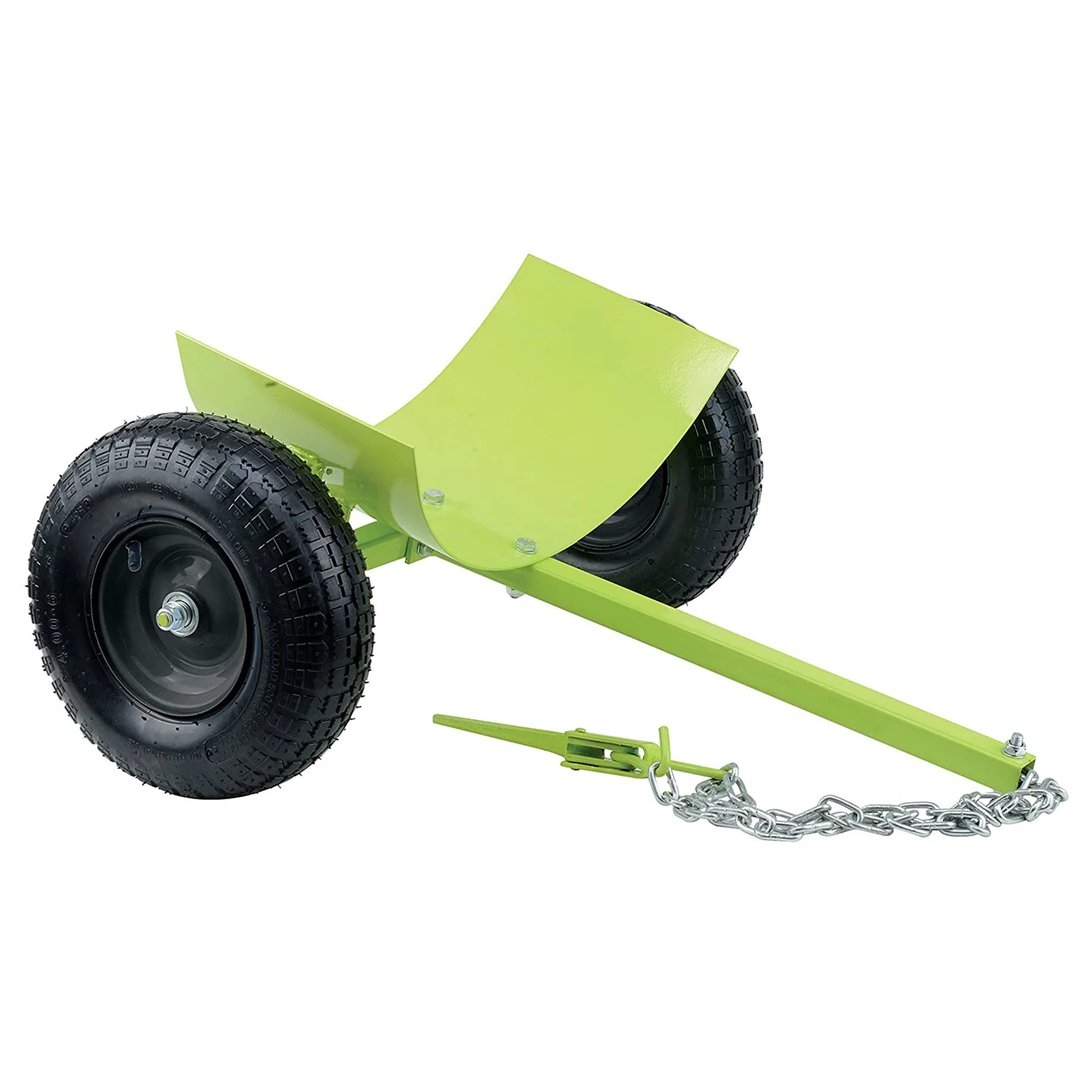 Timber Tuff TMW-70 Heavy Duty Steel Log Skate Towing Attachment with Dual Chains