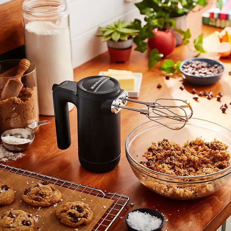 KitchenAid Cordless 7 Speed Hand Mixer - KHMB732. Black Matte