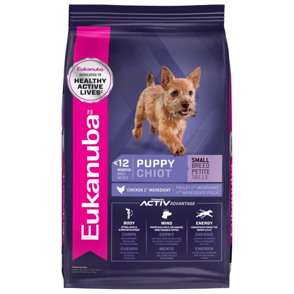 Eukanuba Puppy Small Breed Dry Dog Food. 28-lb bag