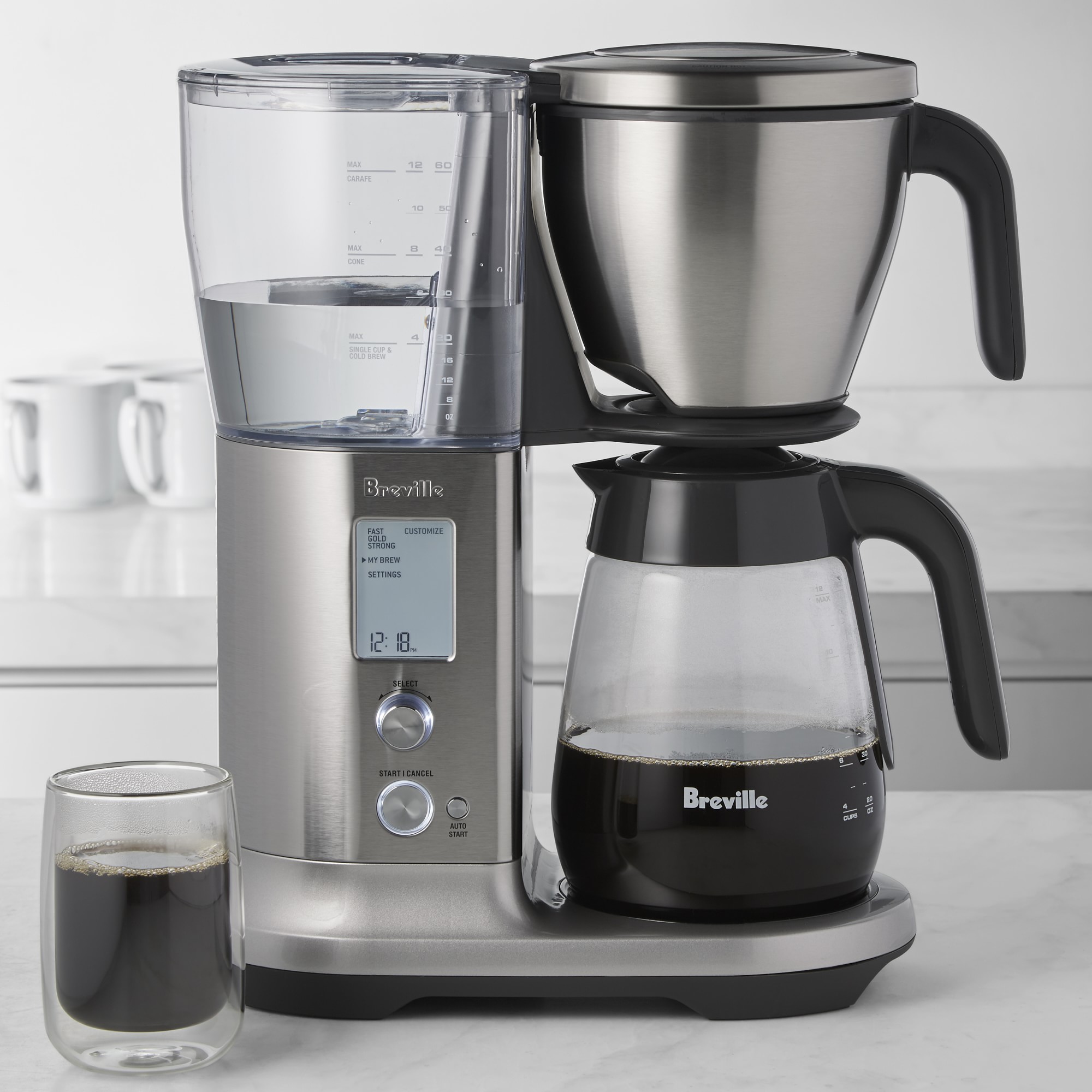 Precision Brewer 12-Cup Drip Coffee Maker with Glass Carafe. BDC400BSS
