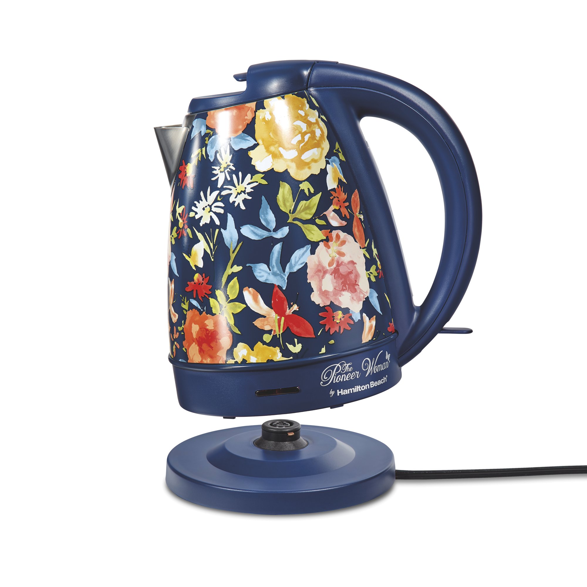 The Pioneer Woman Fiona Floral Blue. Electric Kettle. 1.7-Liter. Model 40971