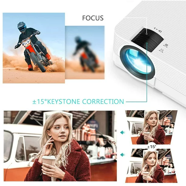 Vankyo Leisure 470 Mini Wifi Projector. 250” Large Screen and 1080P Supported LCD Home Theater Projector