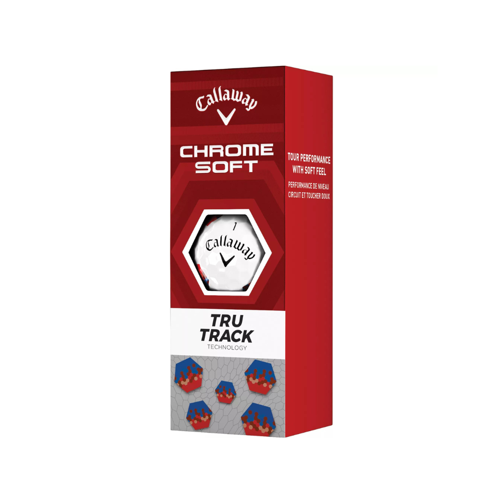 Callaway 2023 Chrome Soft Red & Blue TruTrack Golf Balls