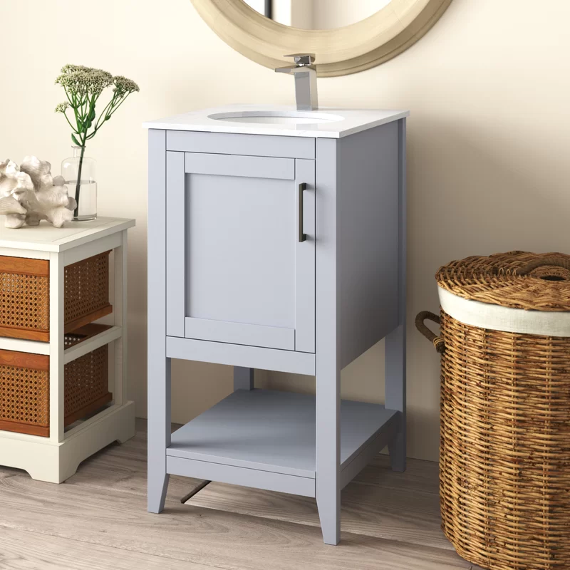 Highland Dunes Birger 18” Free-standing Single Bathroom Vanity