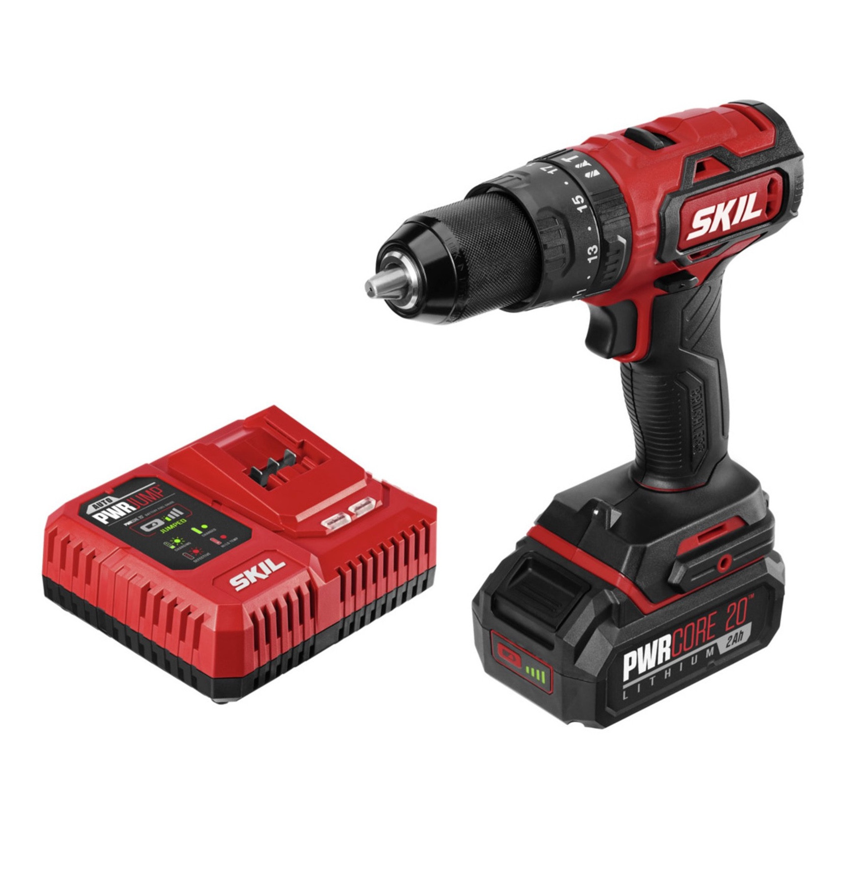 Skil PWR Core 20 Brushless 20-Volt 1/2 In. Hammer Drill Kit