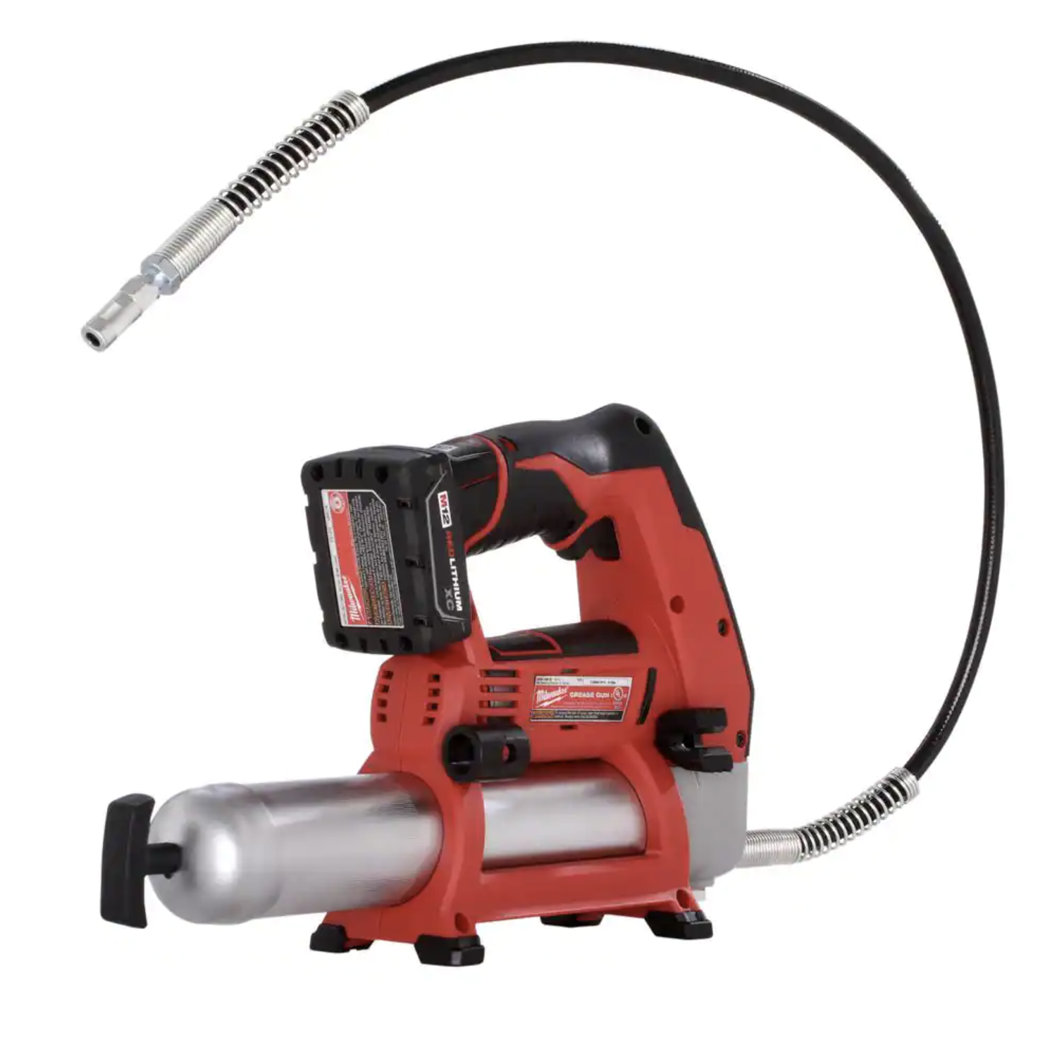 Milwaukee M12 12V Lithium-Ion Cordless Grease Gun Kit. 2446-21XC