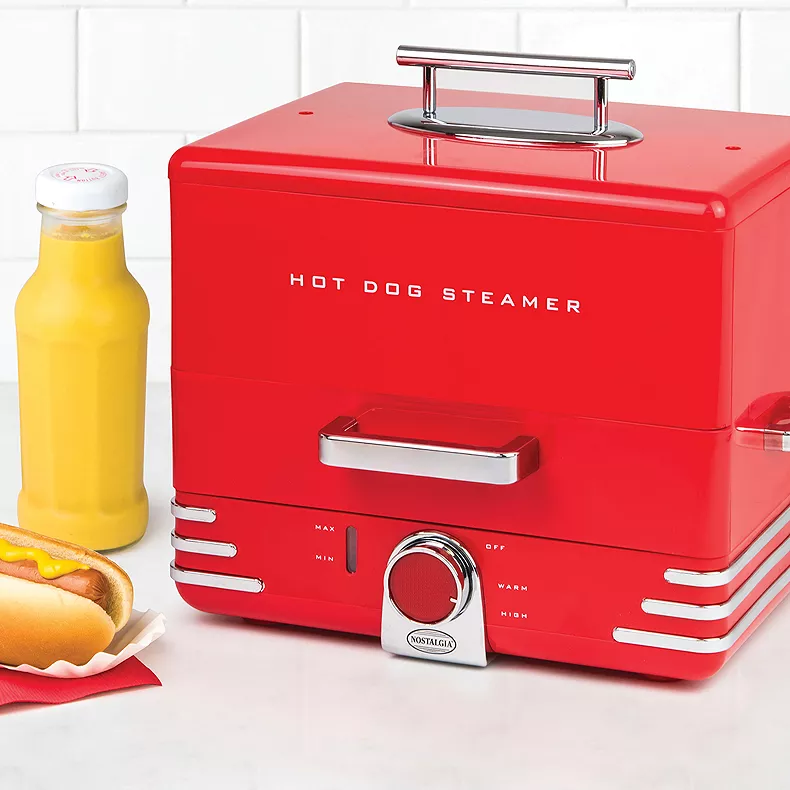 Nostalgia Electrics Diner Style Hot Dog Steamer