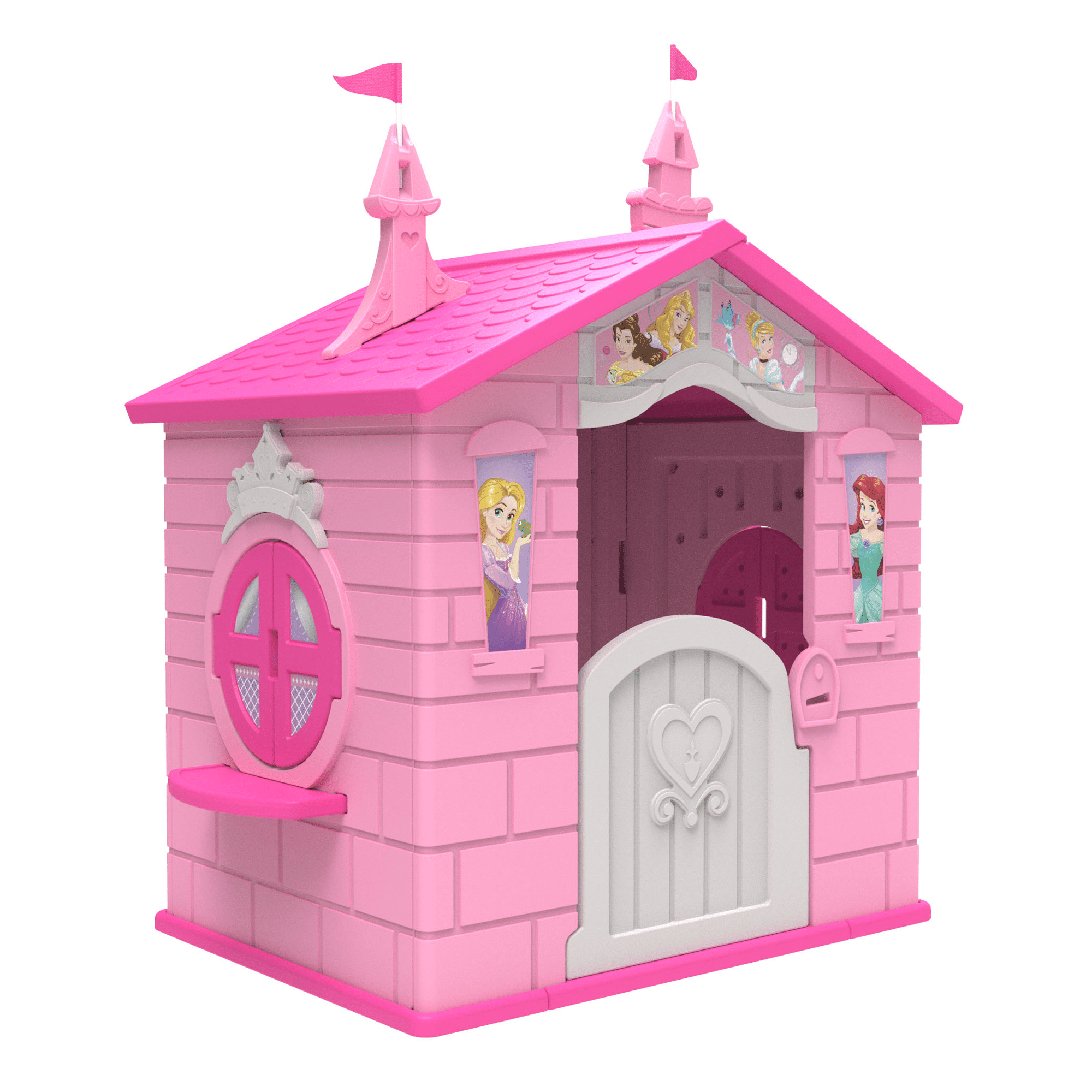 Delta Children Disney Princess Plastic Indoor. Outdoor Playhouse with Easy Assembly