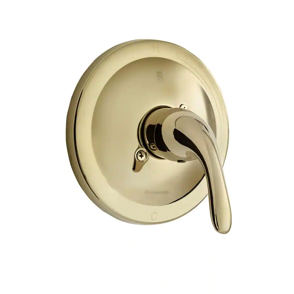 Glacier Bay Builders Single-Handle 1-Spray Tub and Shower Faucet in Polished Brass (Valve Included)