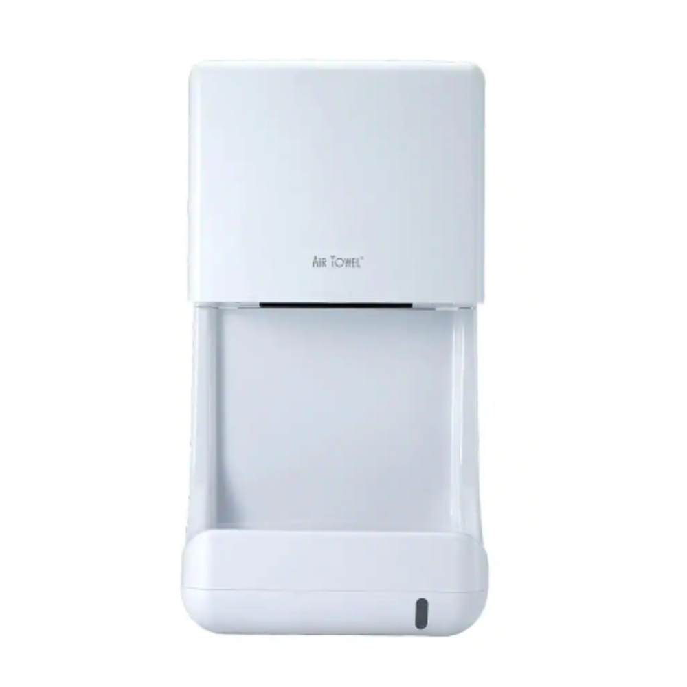 Air Towel Electric Hand Dryer with Temperature Controlled High Speed Airflow. Removable Drip Tray and Energy Efficient
