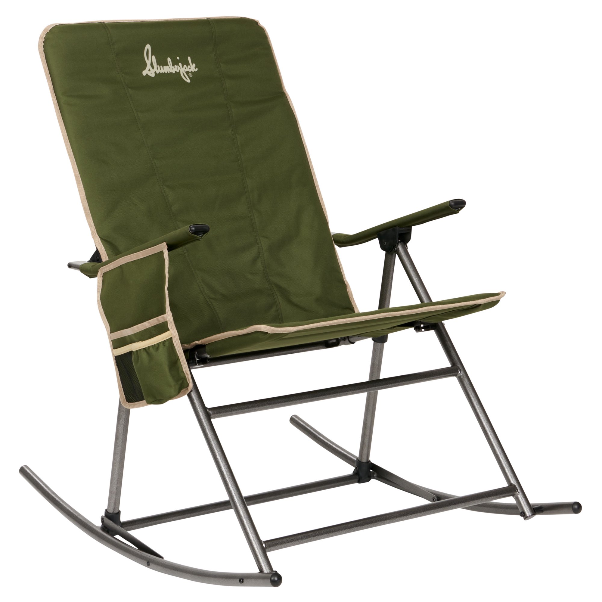 Slumberjack Moose Meadow Rocker Camping Chair. Green
