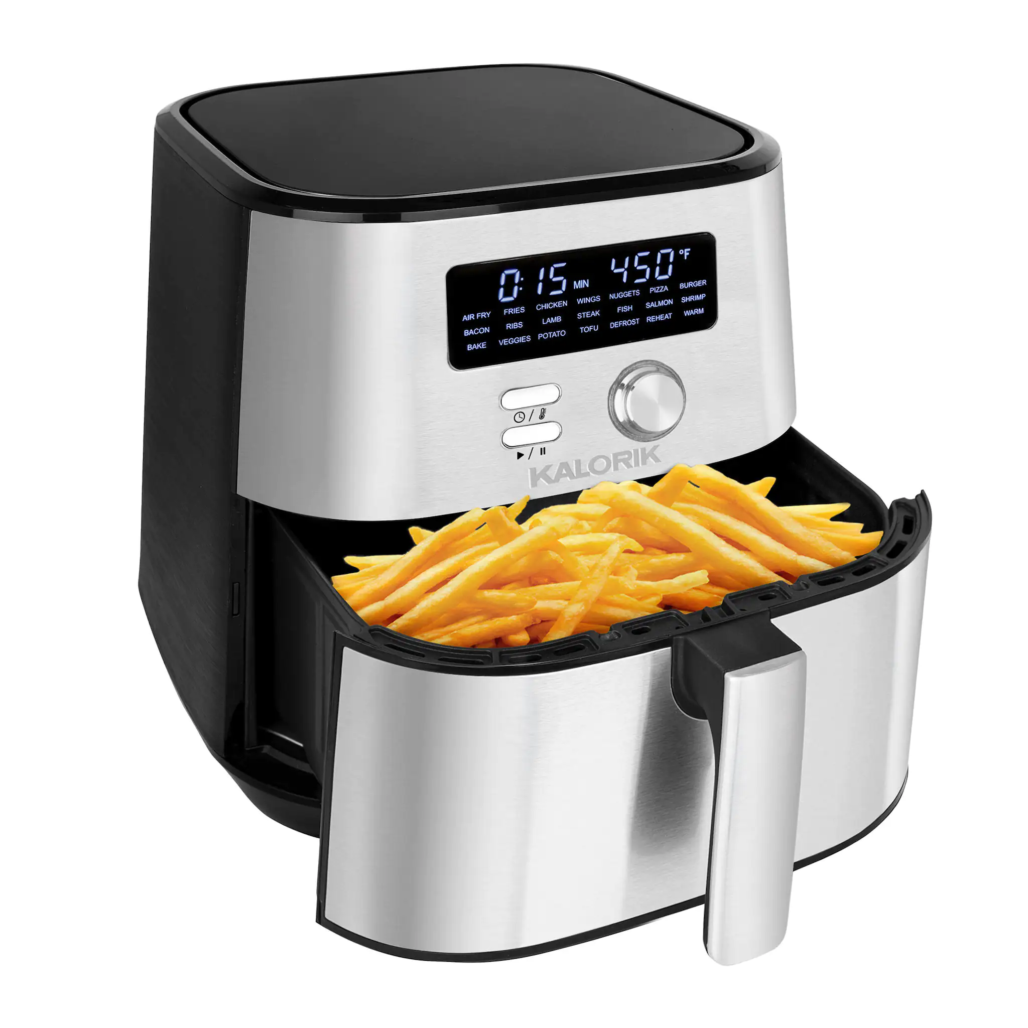 Kalorik MAXX 6 qt. Black and Stainless Steel Digital Air Fryer