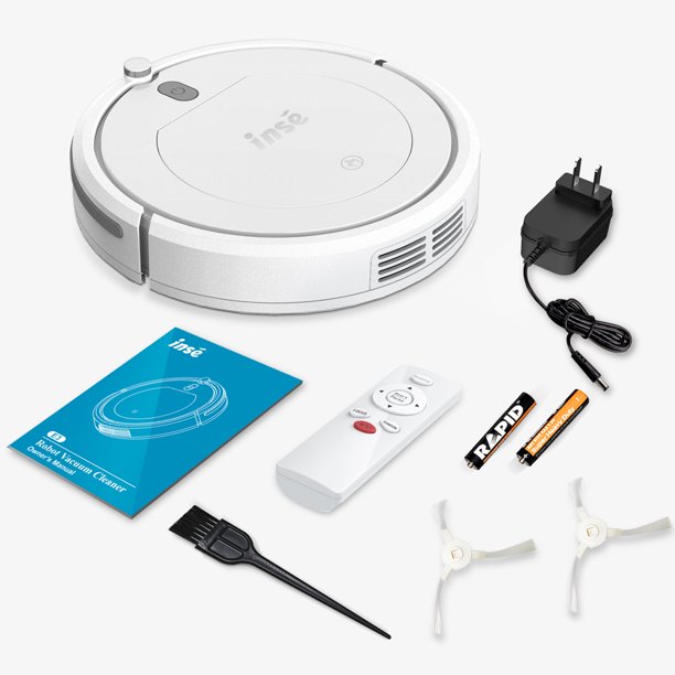 Inse E3 Smart Robot With 360 Smart Sensor. 2000Pa. 100min Runtime. Robotic Vacuum. White