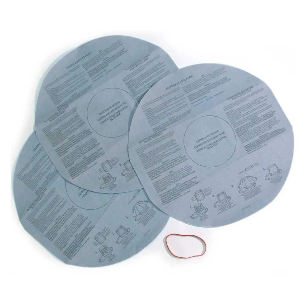 36-Packs - Multi Fit Disposable Dry Filter With Retainer Band