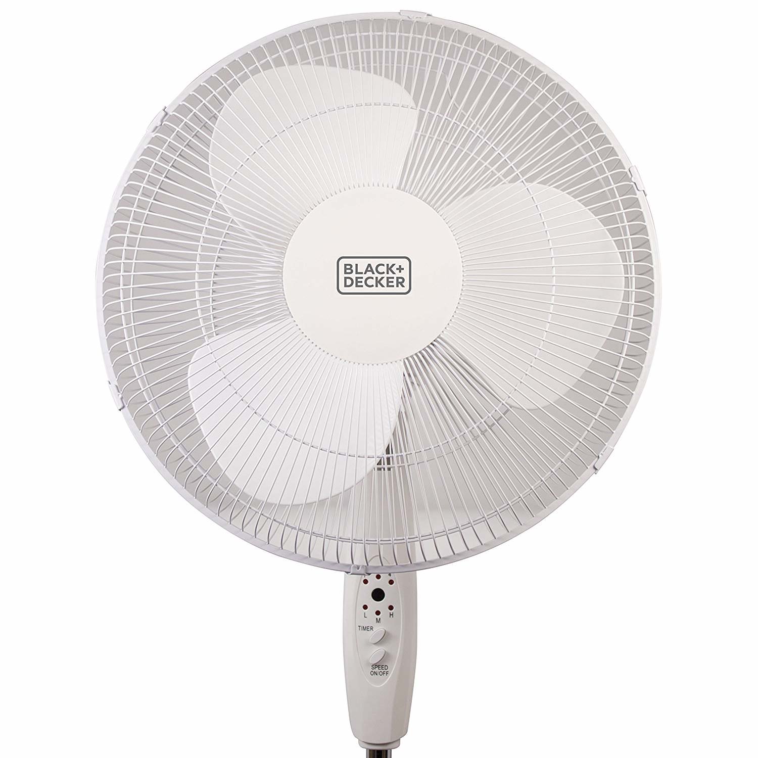 Black + Decker 16″ Stand Fan with Remote. Oscillation. White