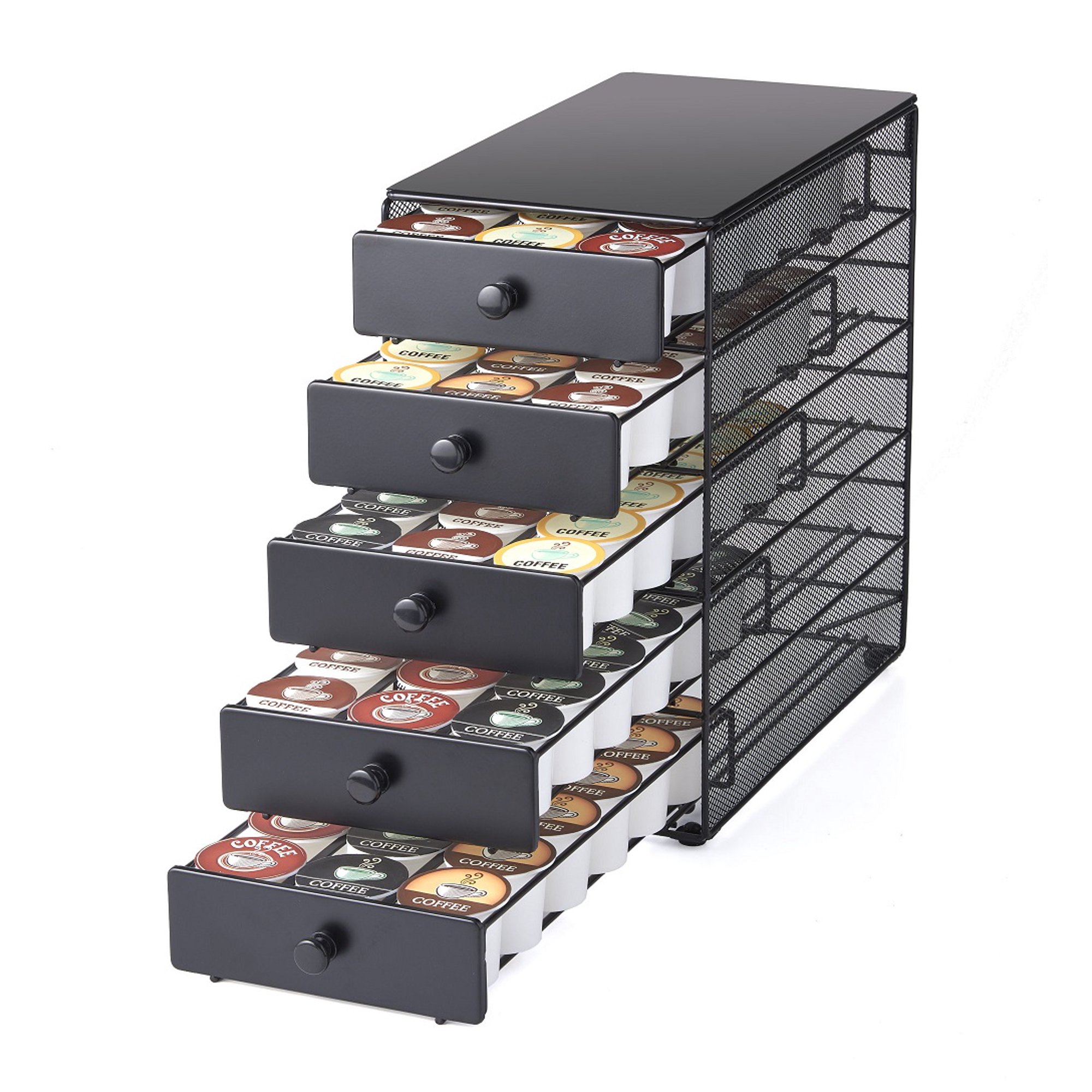 Nifty Solutions 5-Tier Coffee Pod Drawer. Compatible with K-Cups. 90 Pod Capacity